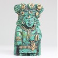 statueta Maya. mozaic de malahit & lapis. Mexic atelier Zabreski